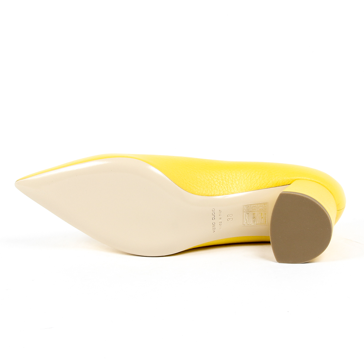 Andrew Charles Womens Pump Yellow EVA