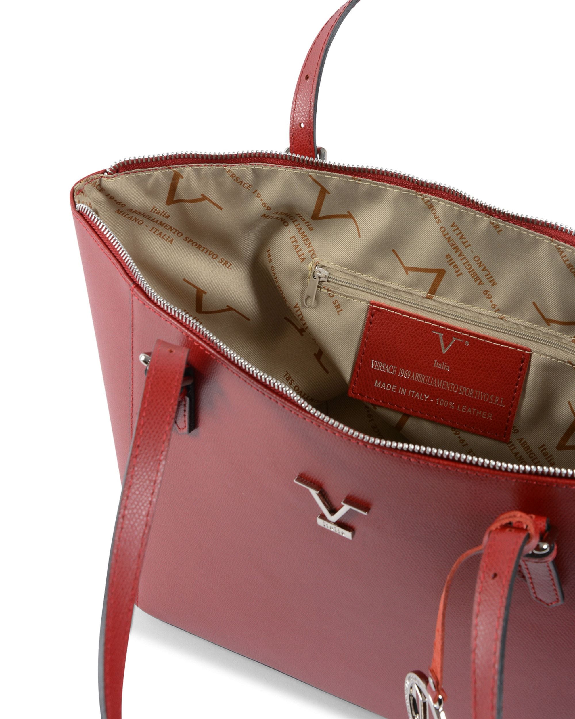 V Italia Womens Handbag Bordeaux V09 PALMELLATO BORDEAUX