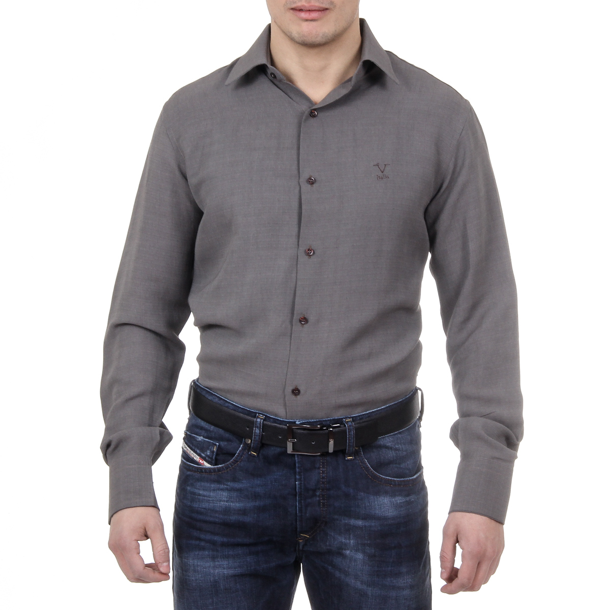 Camisa de cuello clásico para hombre V 1969 Italia 377 VAR. 513