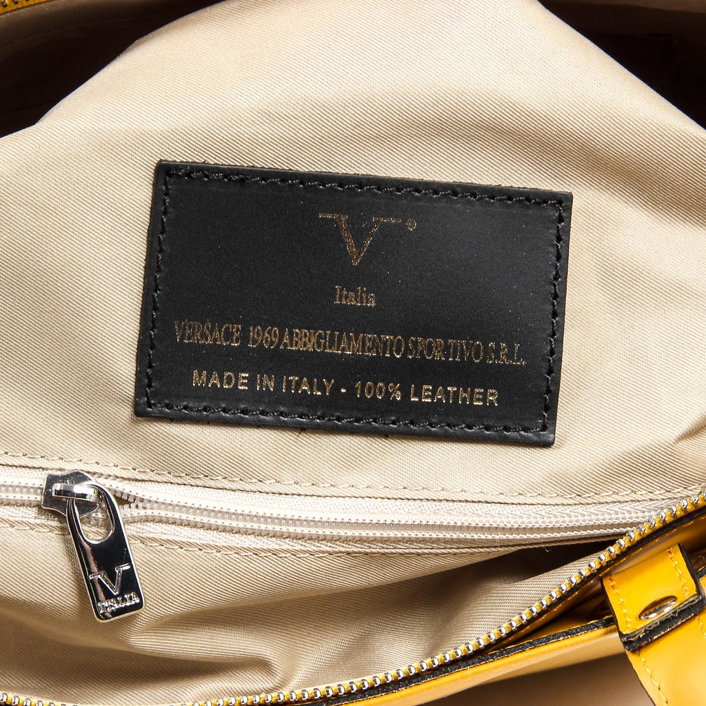 Bolso de mano para mujer V 1969 Italia V009-S RUGA SENAPE