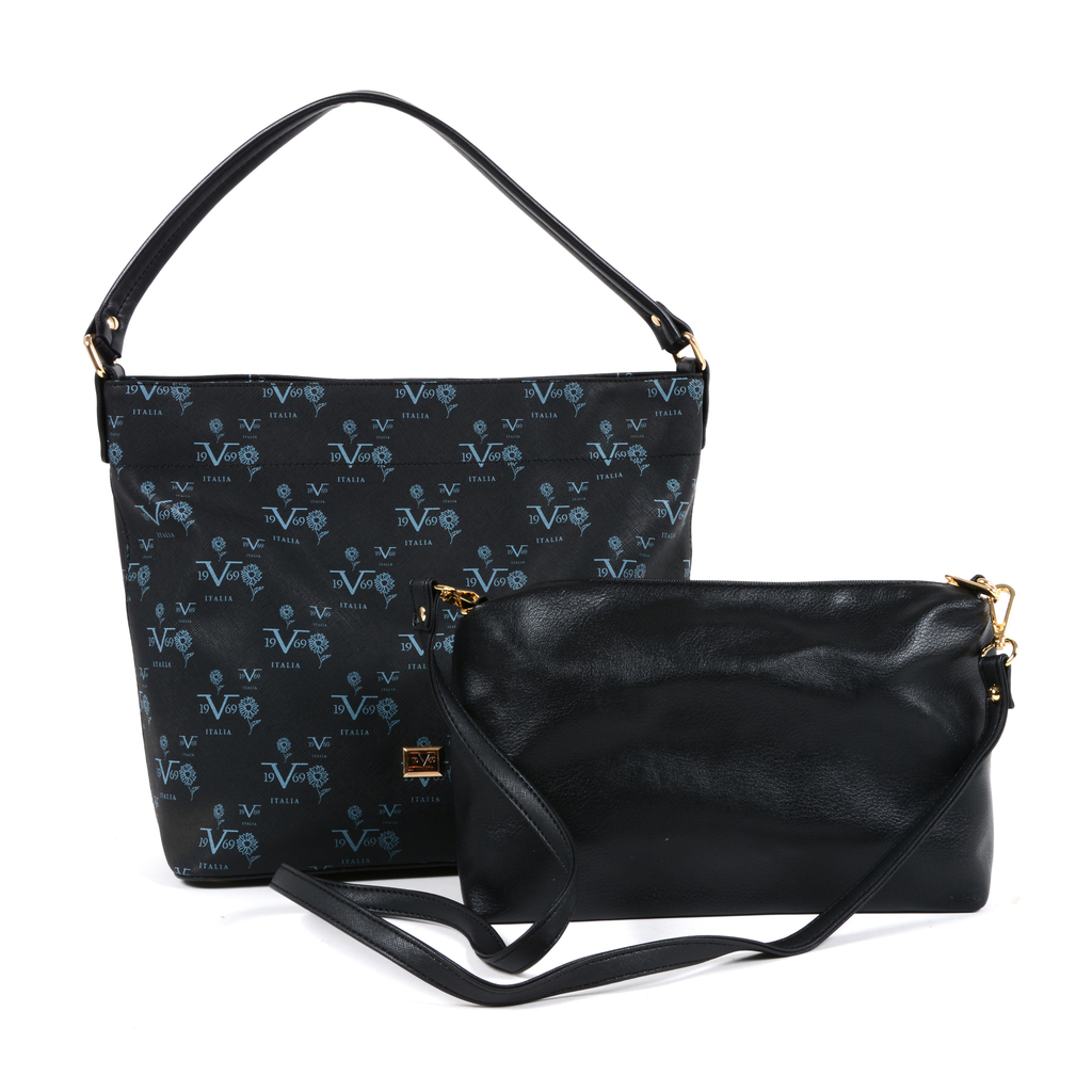 V 1969 Italia Womens Handbag Black SALVADOR