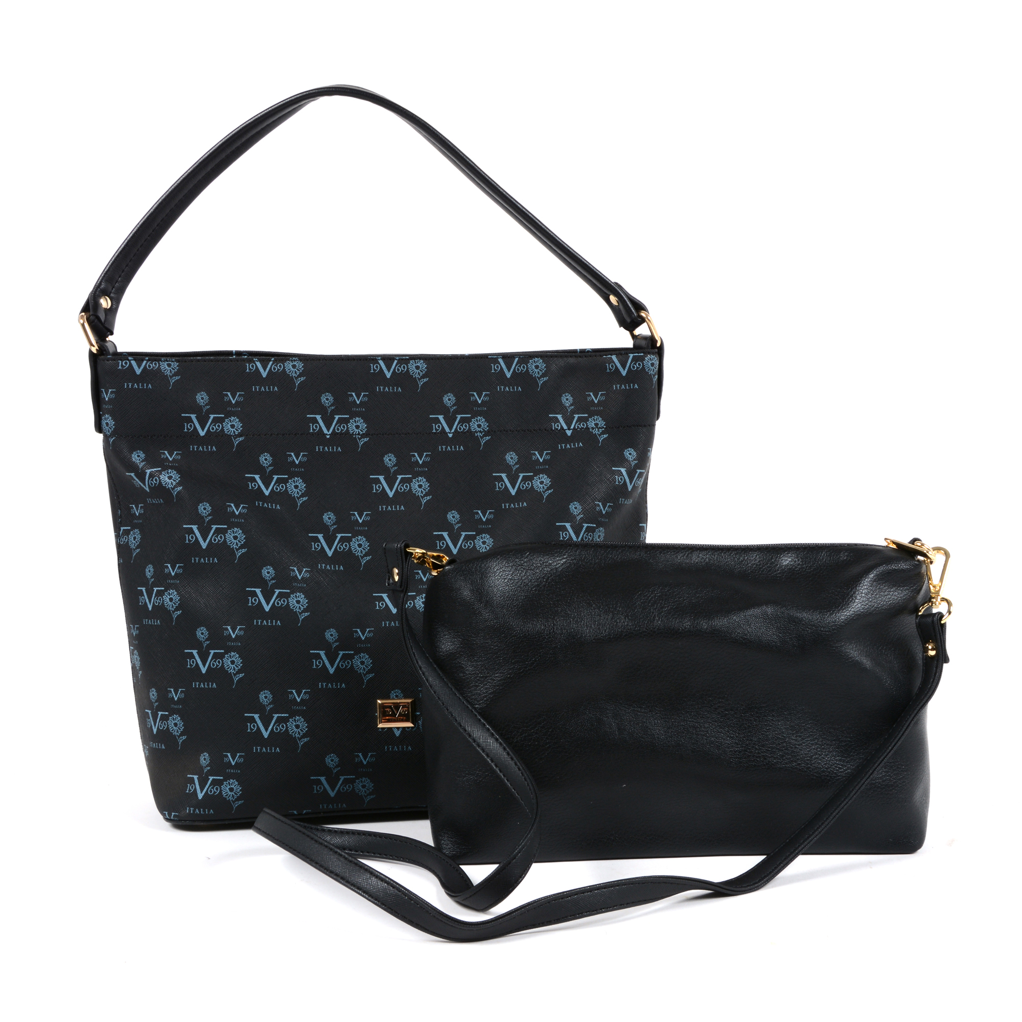 V 1969 Italia Womens Handbag Black SALVADOR