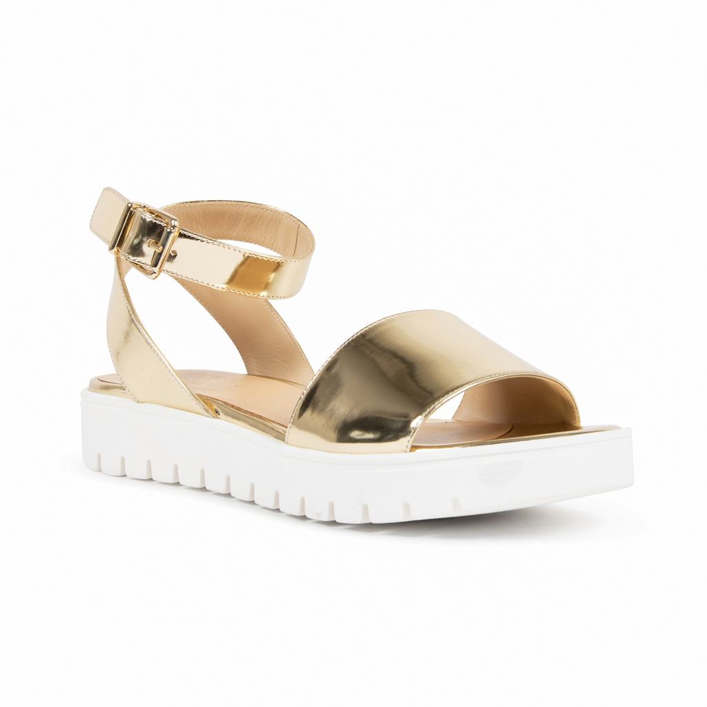 V1969 Italia Womens Platform Sandal Platinum E3128 SPECCHIO STOP MET PLATINO