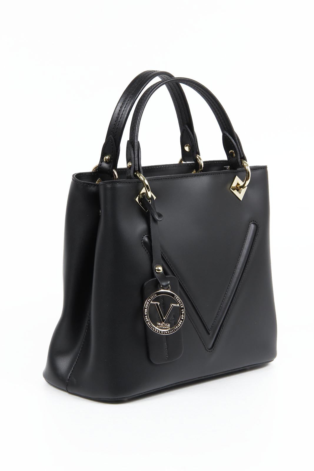 Bolso de mano para mujer V 1969 Italia V004 RUGA NEGRO