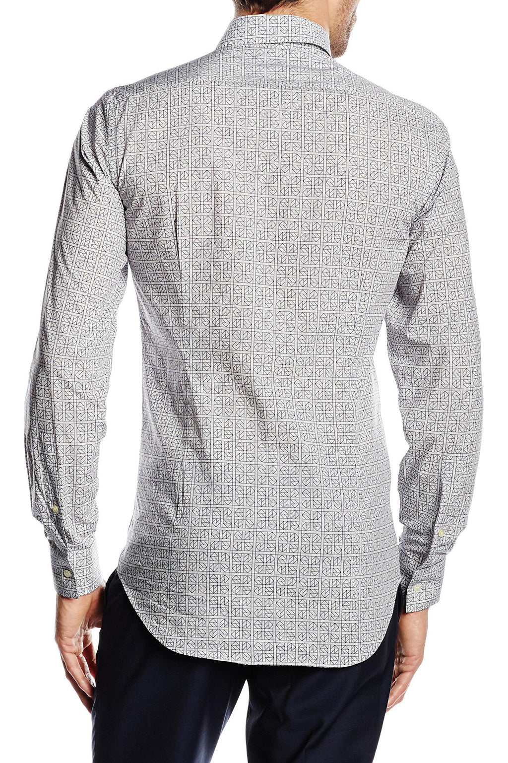 Camisa de cuello abotonado ajustada para hombre V 1969 Italia SBD09