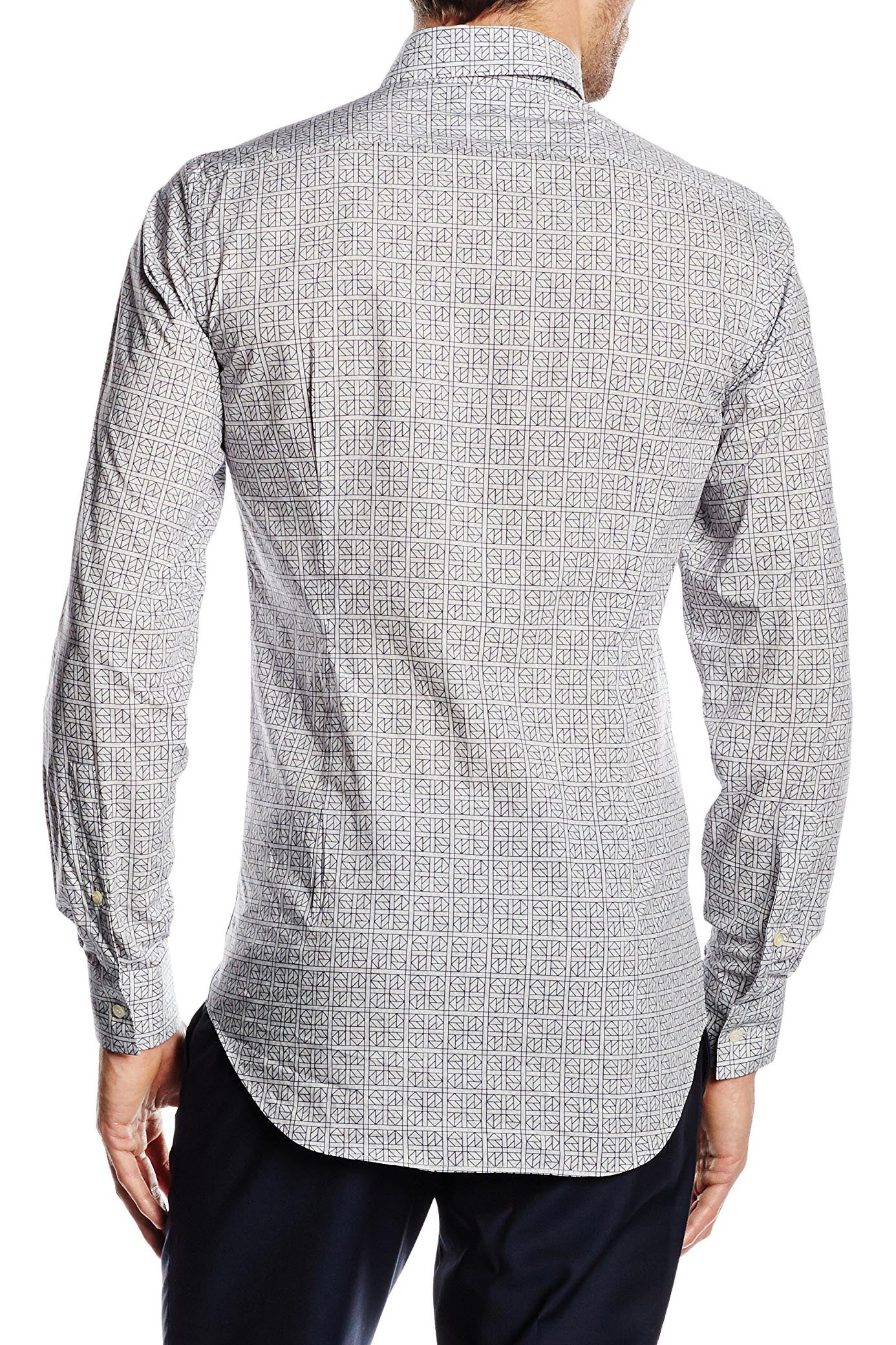 Camisa de cuello abotonado ajustada para hombre V 1969 Italia SBD09