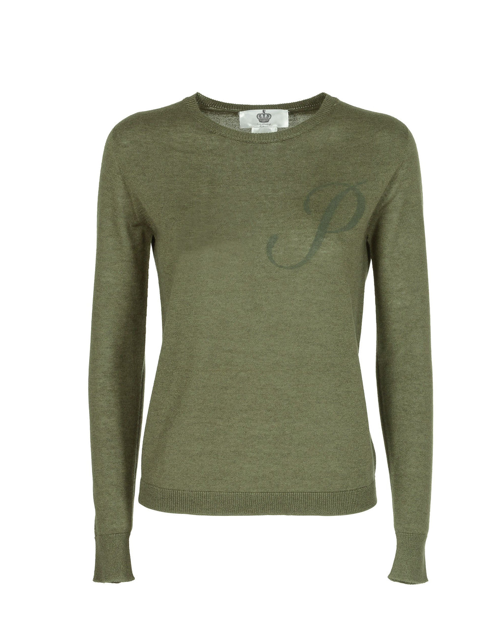 Dee Ocleppo Long Sleeve ART 004 GREEN LETTER P