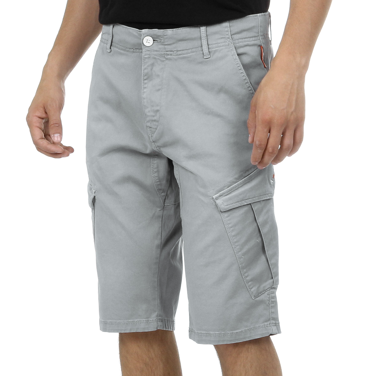 Pantalones cortos Andrew Charles para hombre gris claro JAKO