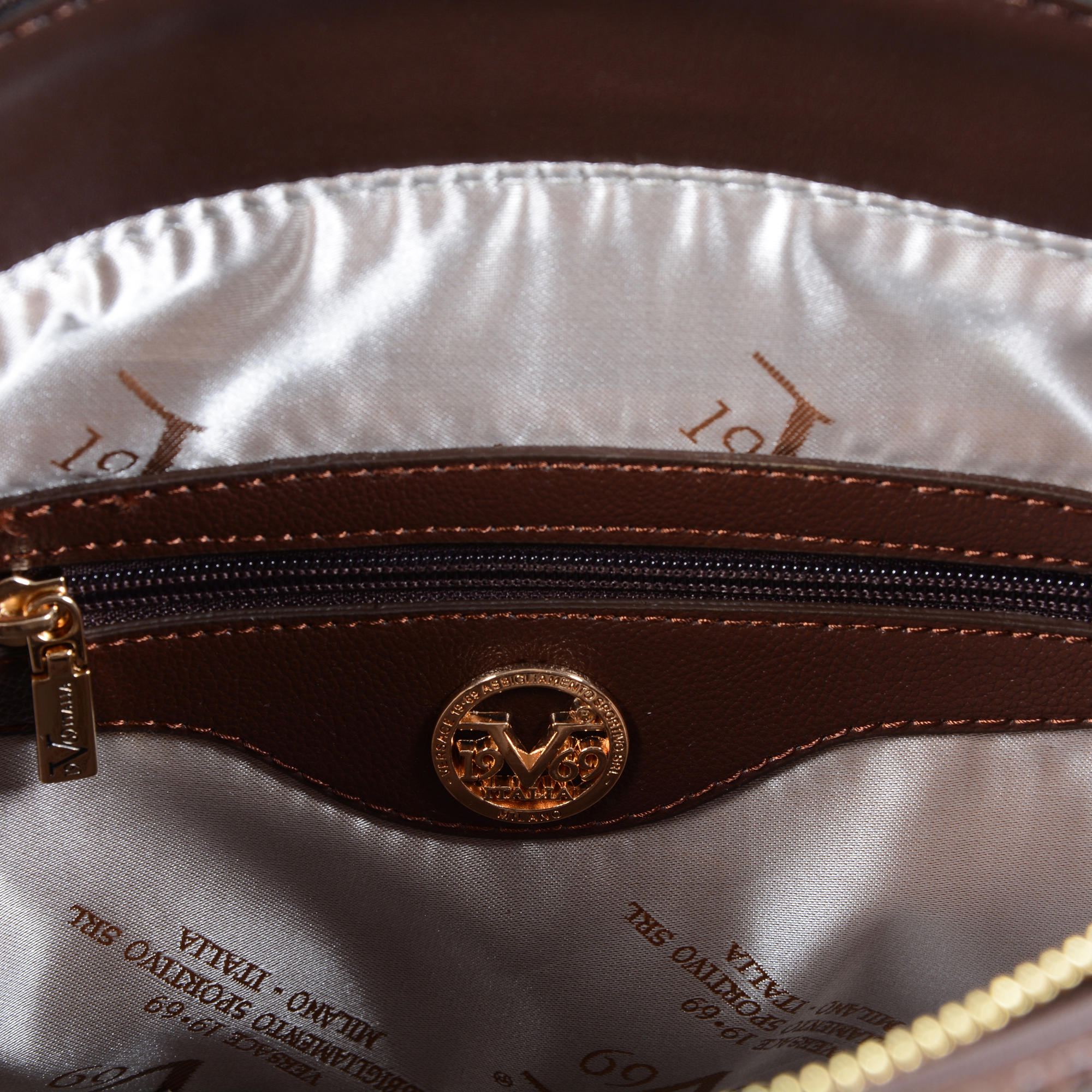 V 1969 Italia Womens Handbag Brown PORTO