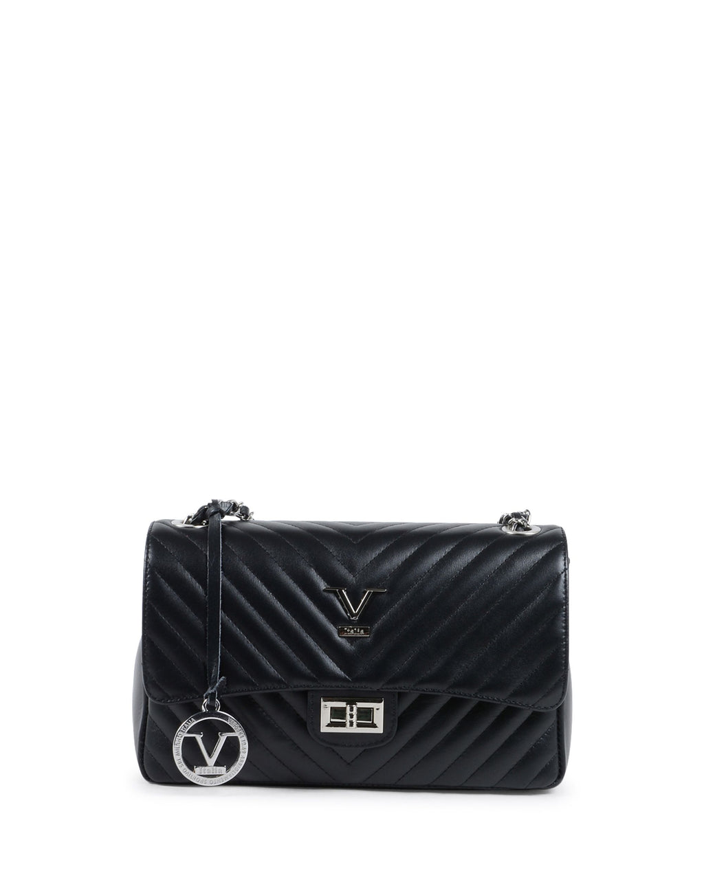 V Italia Womens Handbag Black V0116 KID NERO