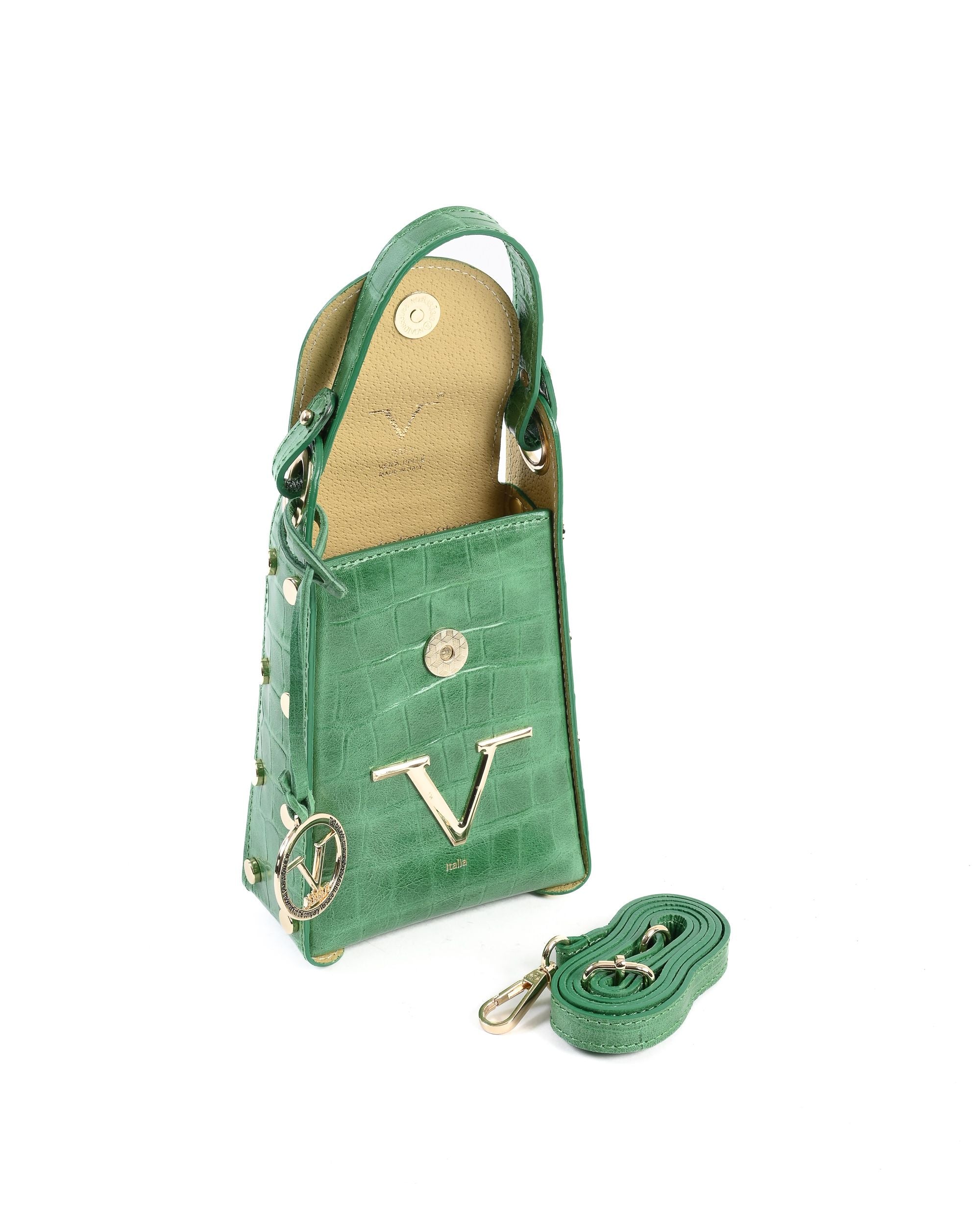 Minibolso de mujer V Italia verde V16-LUX-GRN