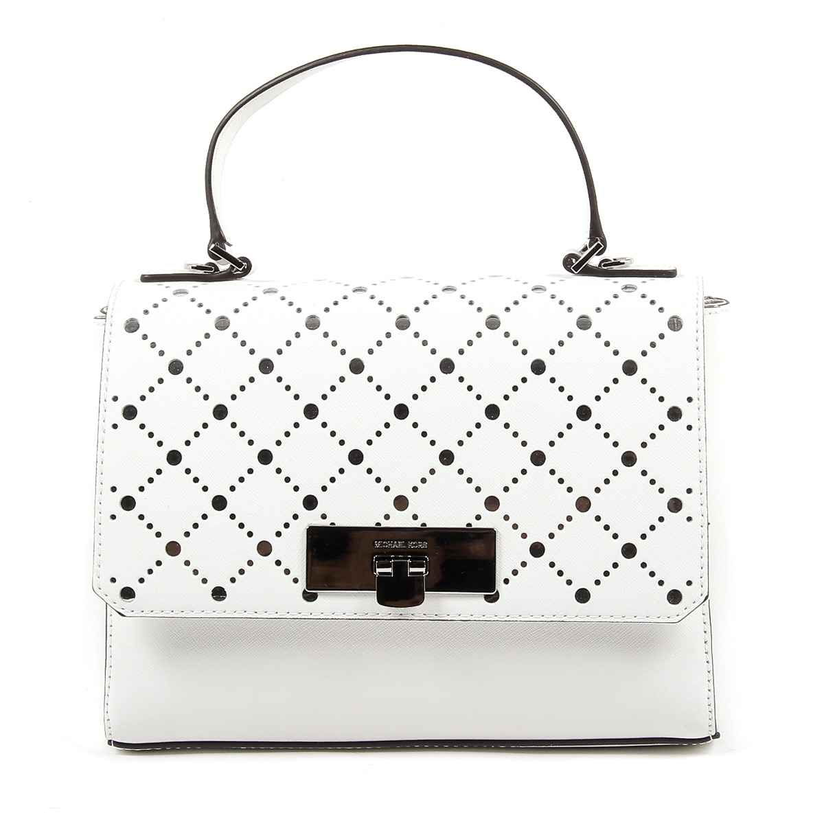 Michael Kors Womens Handbag VIOLET 35S7SV1S2L OPTIC WHITE