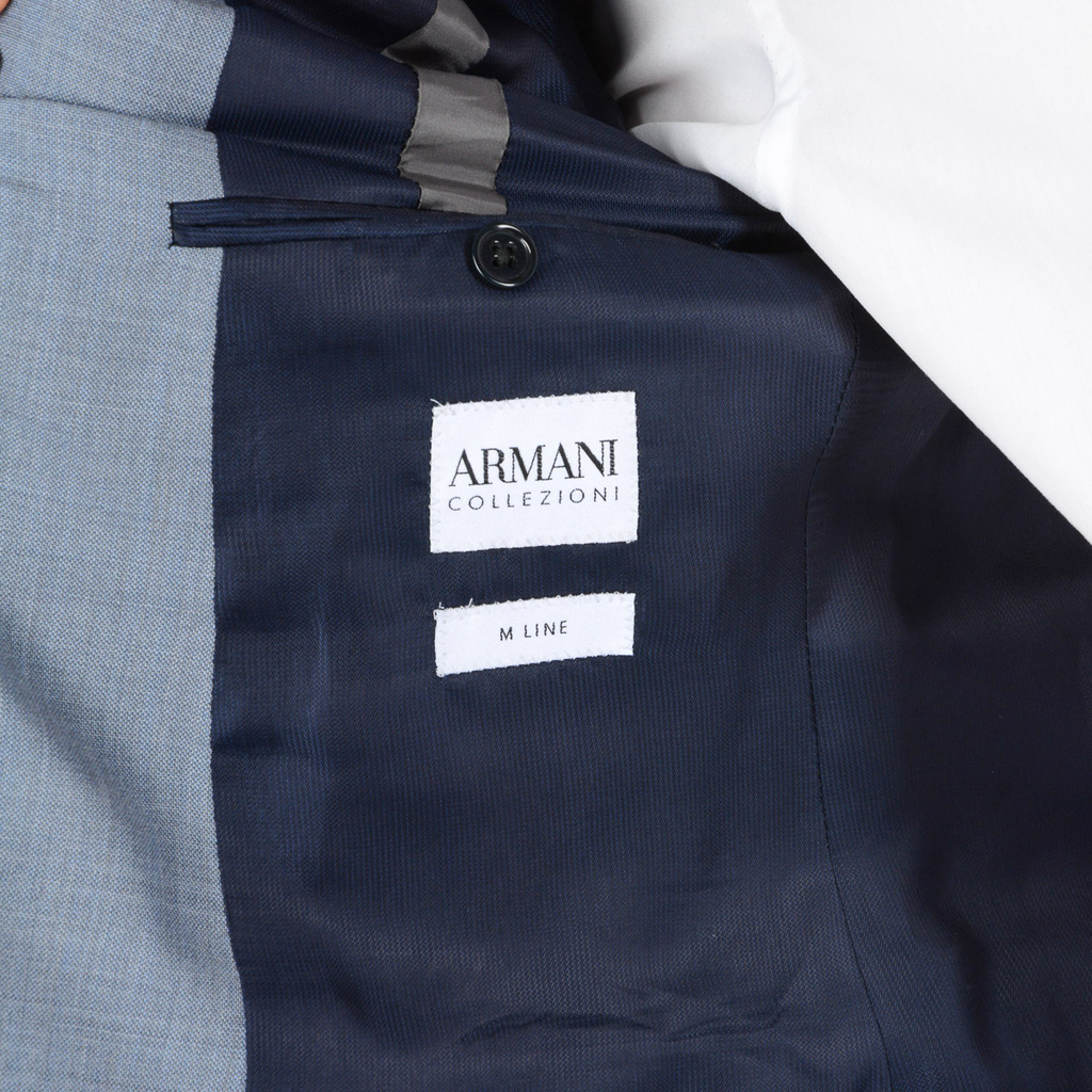 Armani Collezioni Mens Suit Light Blue