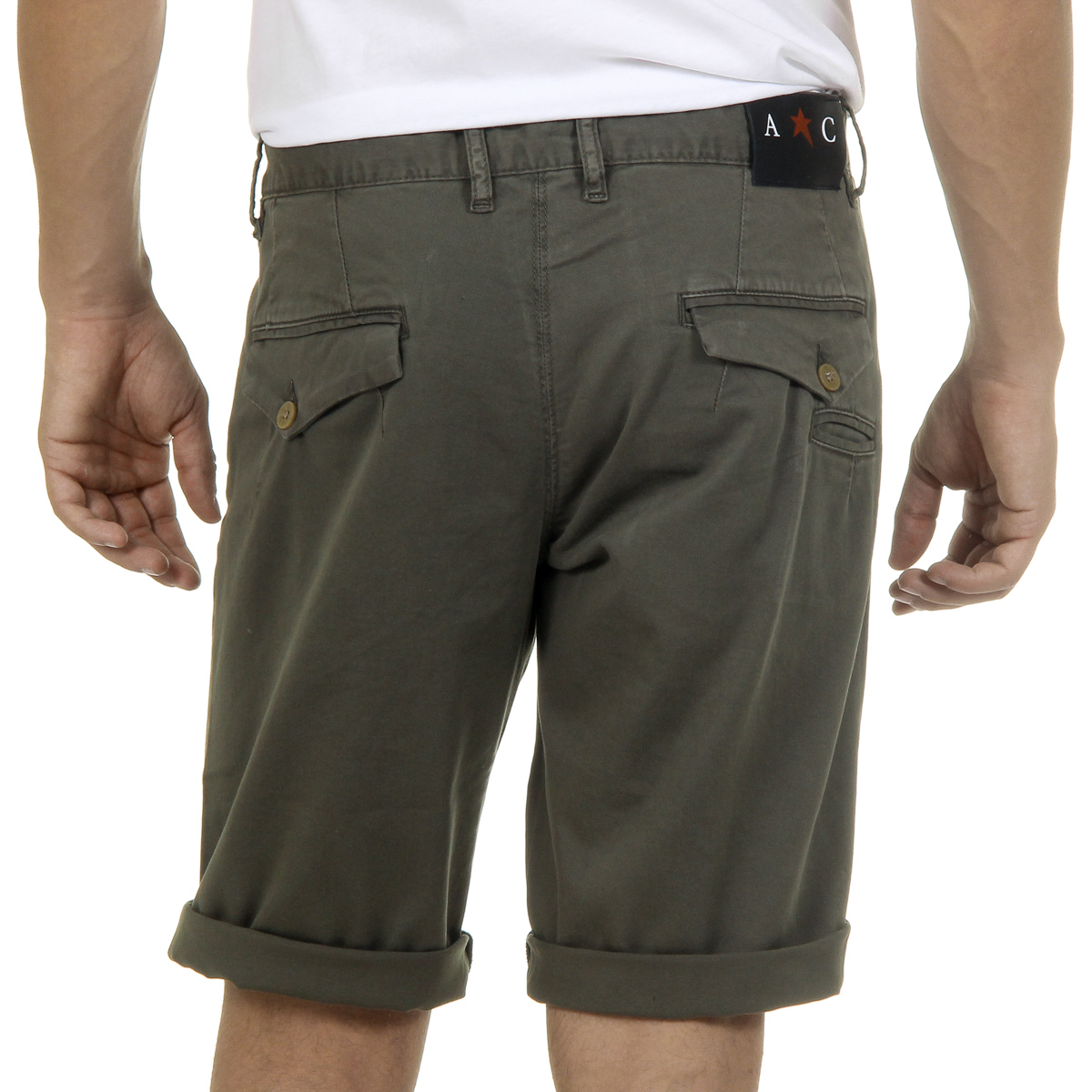 Pantalones cortos para hombre Andrew Charles verde SADECK