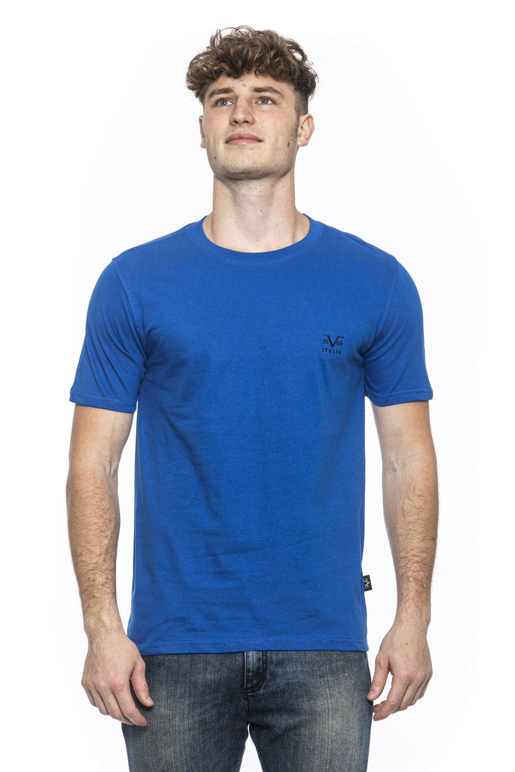 Camiseta 19V69 Italia para hombre azul ERIC ROYAL BLUE