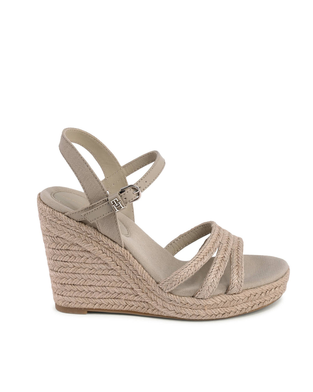 Tommy Hilfiger - Sandalias de cuña para mujer, color caqui, FW0FW07220RBT