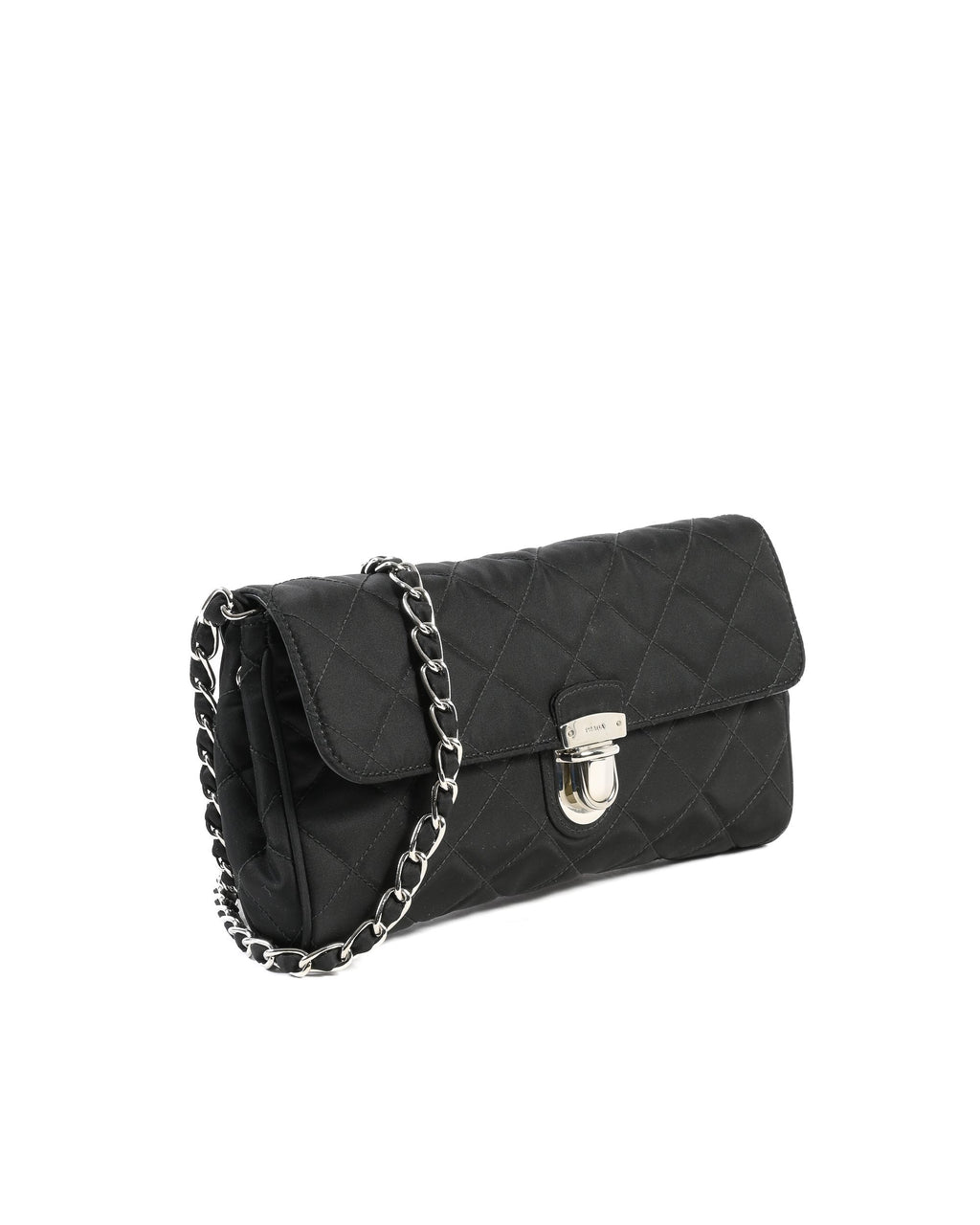 Prada Bolso clutch BP0584 negro Impuntu Tessuto