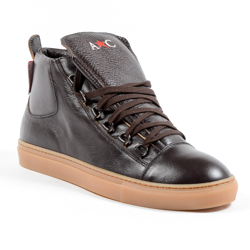 Andrew Charles Mens Sneaker Brown JEFF