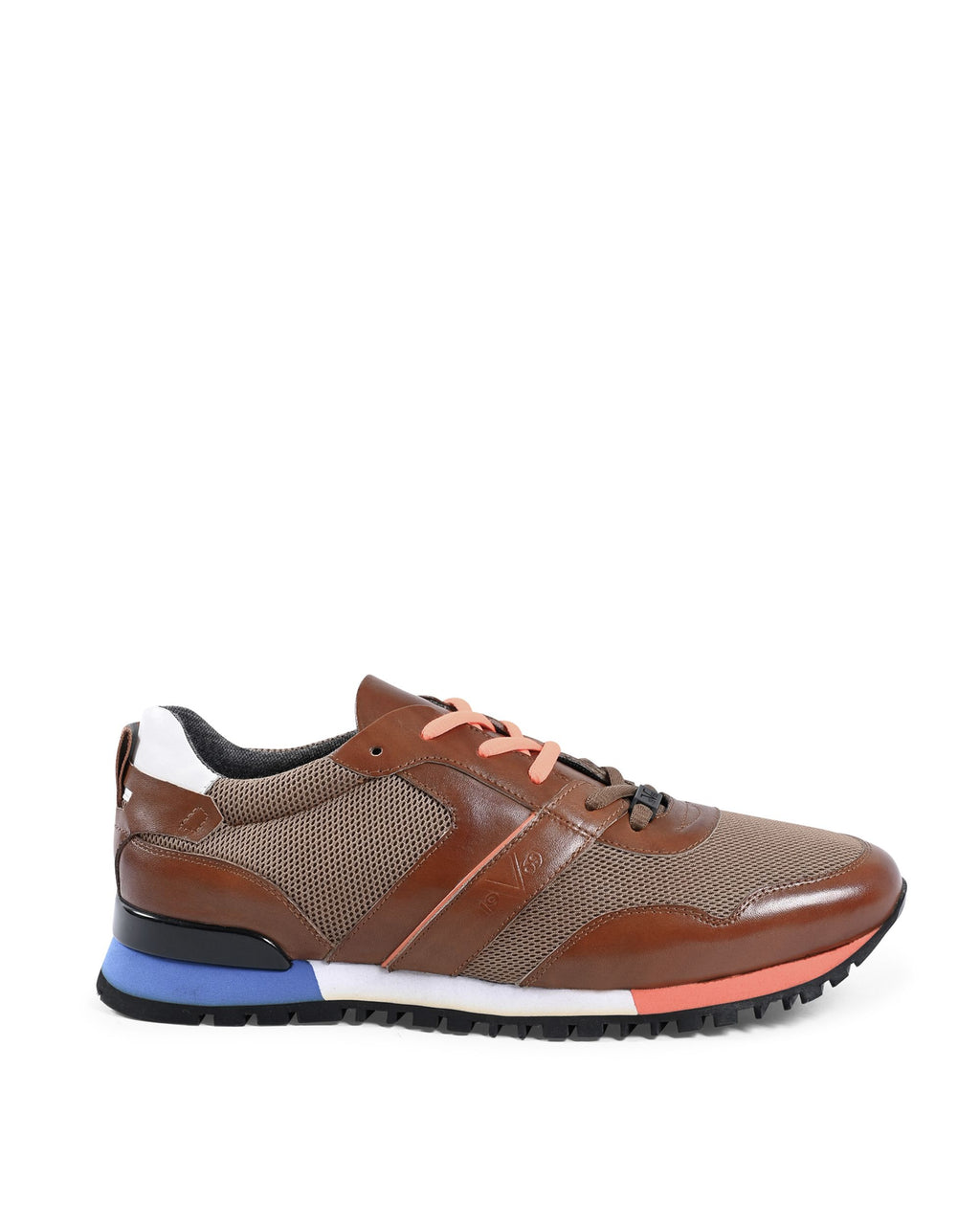 19V69 Italia Zapatillas de hombre marrones YO D392-2 TABACCO