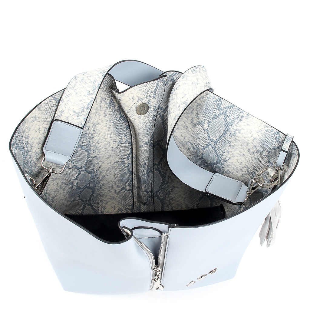 Andrew Charles Womens Handbag Light Blue JANE