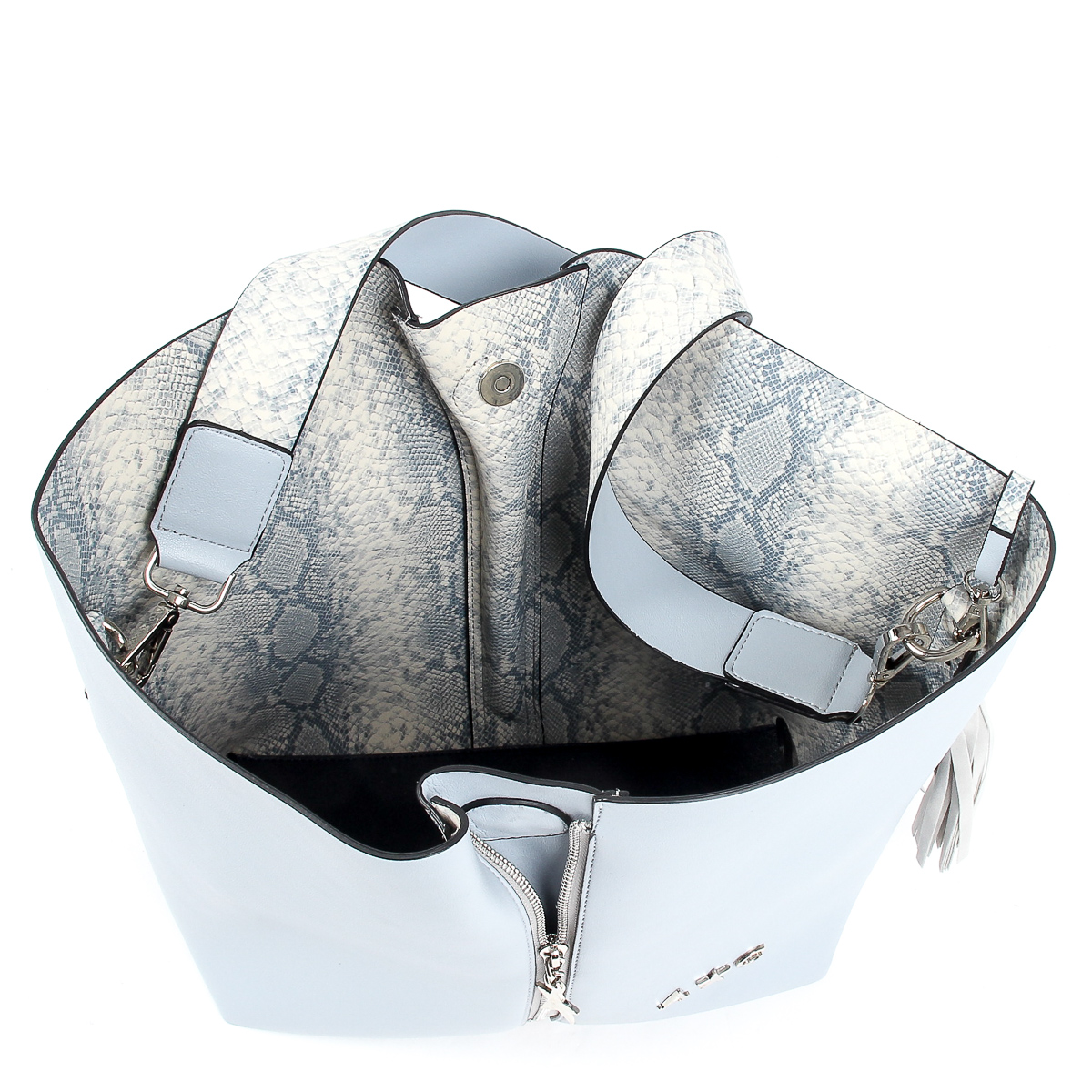 Andrew Charles Womens Handbag Light Blue JANE