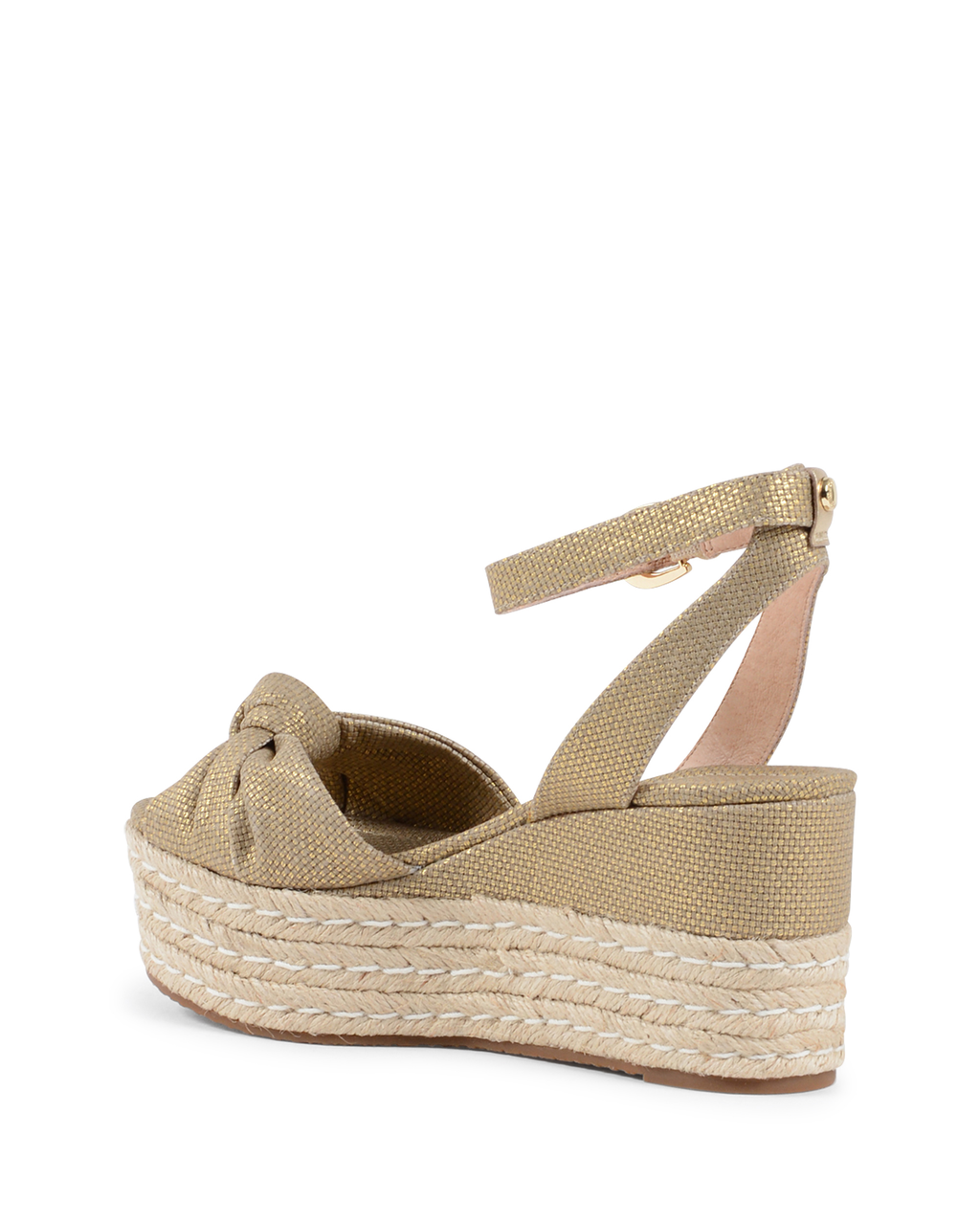 Sandalias de plataforma para mujer Michael Kors doradas MAXWELL
