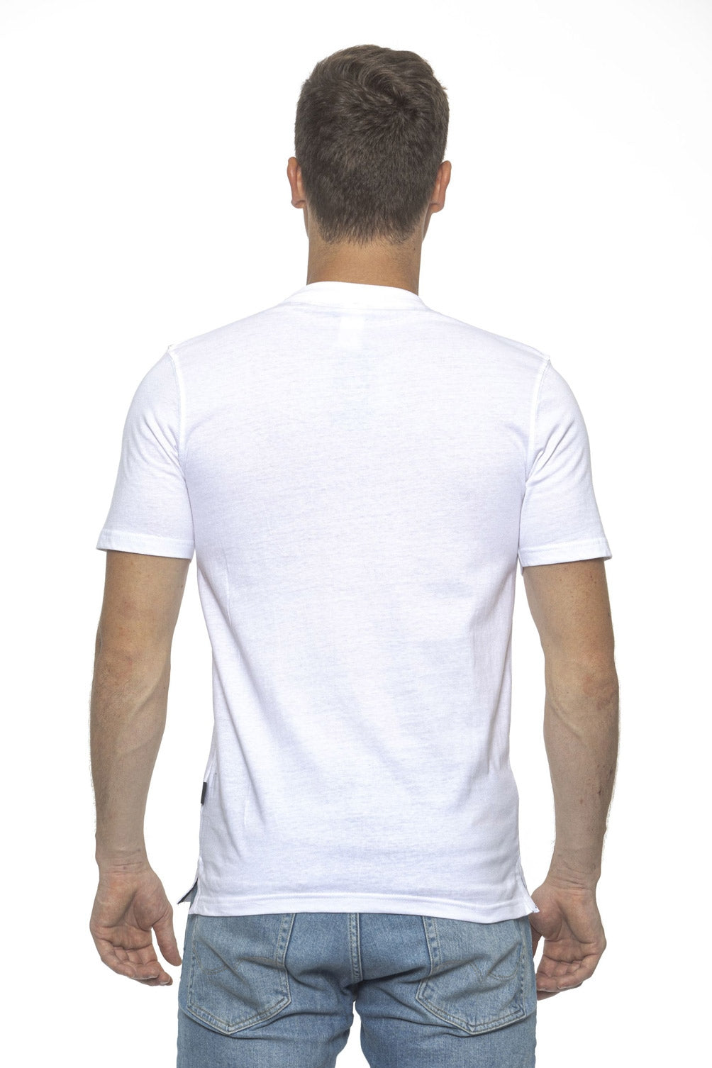 Camiseta Italia 19V69 para hombre blanca IVAN WHITE