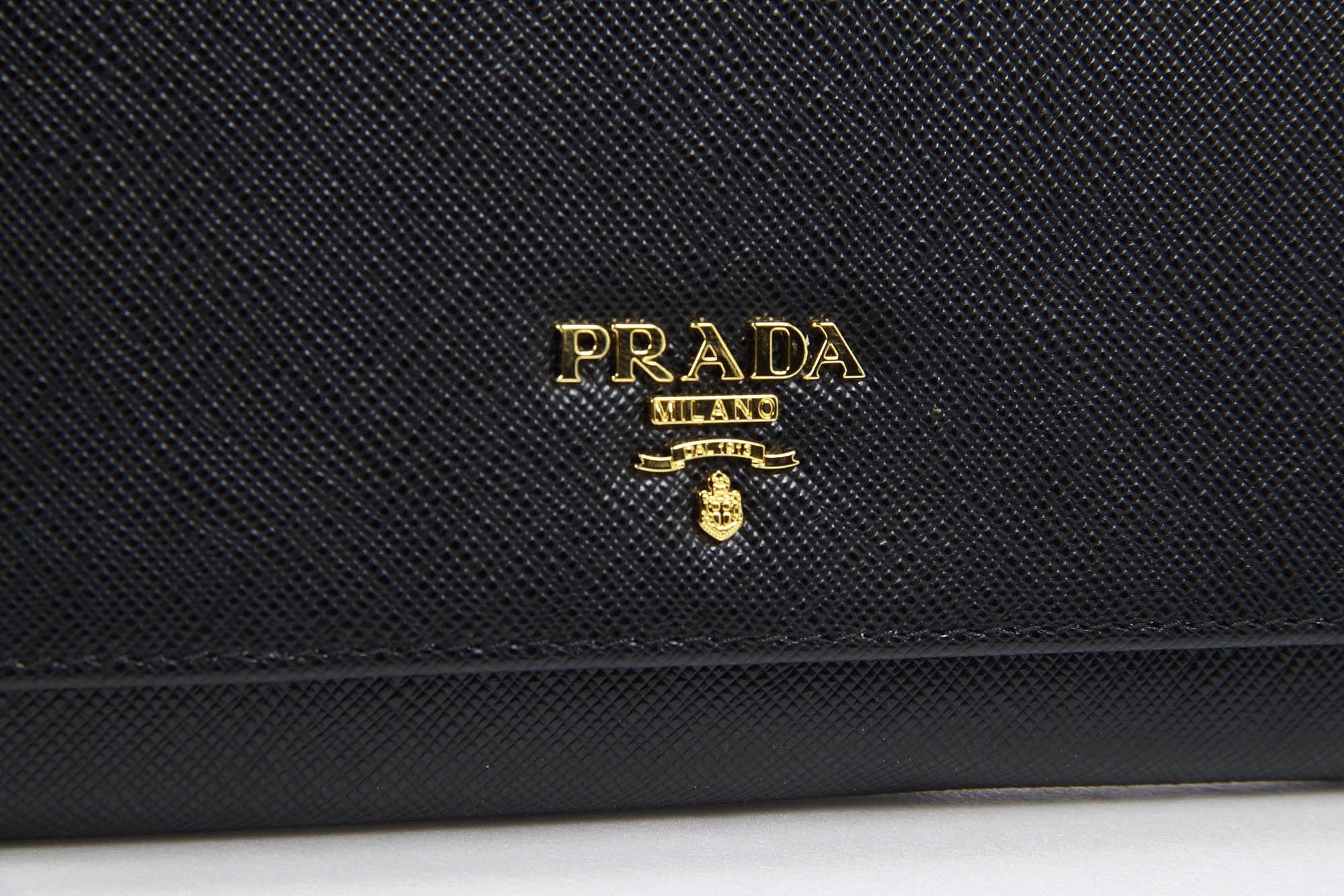 Bolso de mano Prada 1MT437 Nero Saffiano Metal