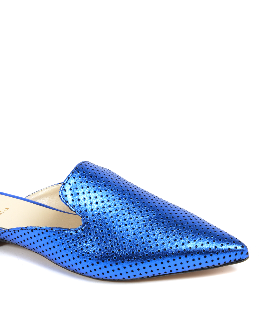 19V69 Italia Chanclas Mujer Lamè Azul 4747 SABOT TRAF LAM BLU