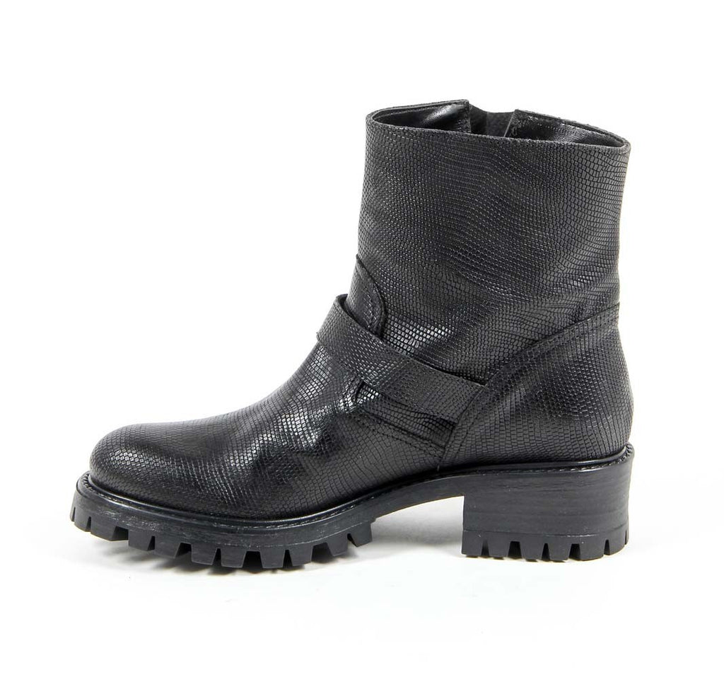 Bota corta Mujer V 1969 Italia B1441 VITELLO STAMPATO NERO