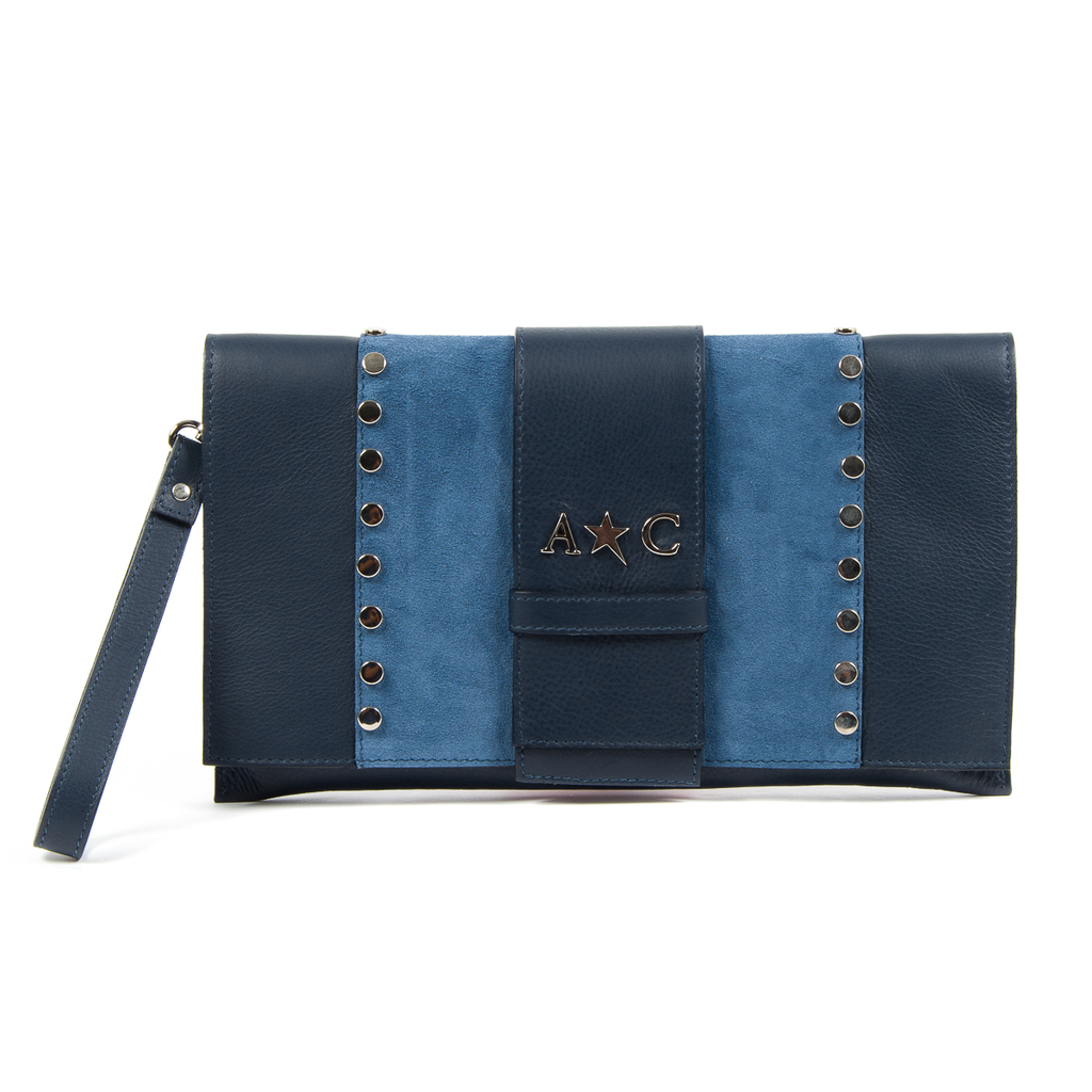 Bolso de mano Andrew Charles para mujer azul CORY