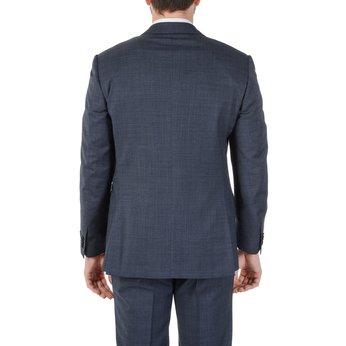 Corneliani Mens Suit Long Sleeves Dark Blue Super 130's