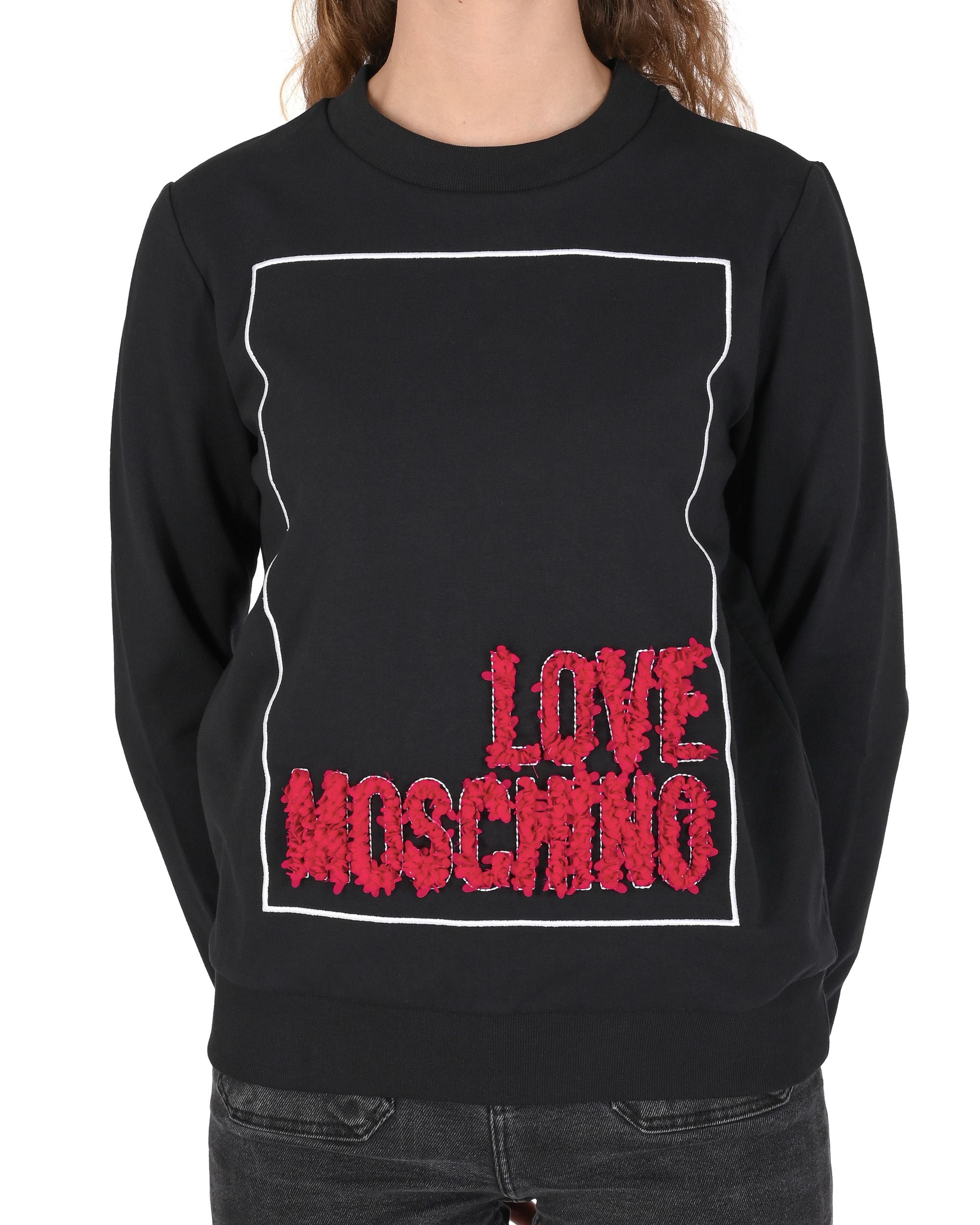 Sudadera Love Moschino para mujer W 6 302 23 E 2269 C74 NEGRO