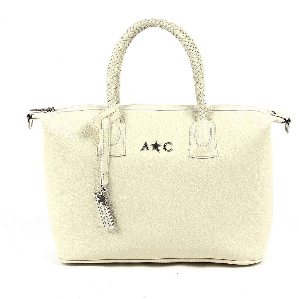 Bolso de mano para mujer Andrew Charles Beige DARSEY