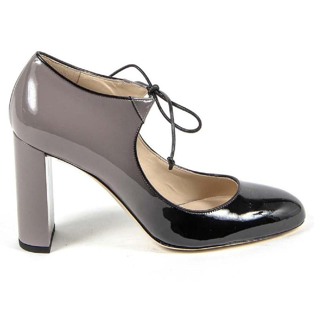 Zapatos de salón con cordones para mujer V 1969 Italia 3112338 VERN. SFUMATO NERO-GRIGIO