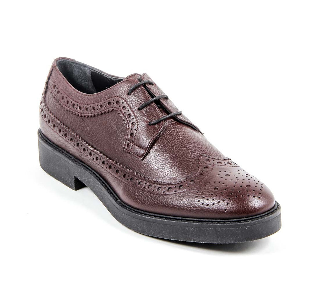 V 1969 Italia - Zapato brogue para mujer B1670 CERVO BURDEOS