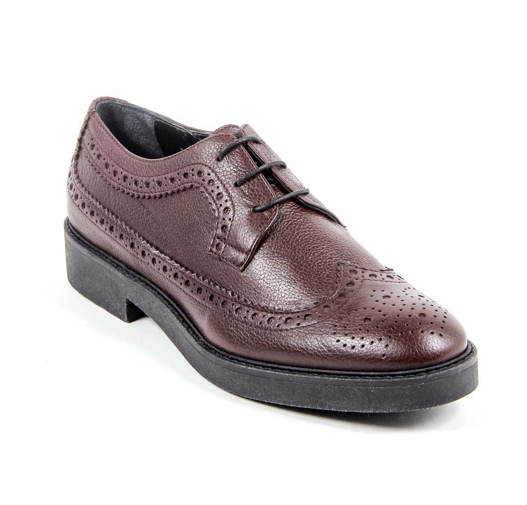 V 1969 Italia - Zapato brogue para mujer B1670 CERVO BURDEOS