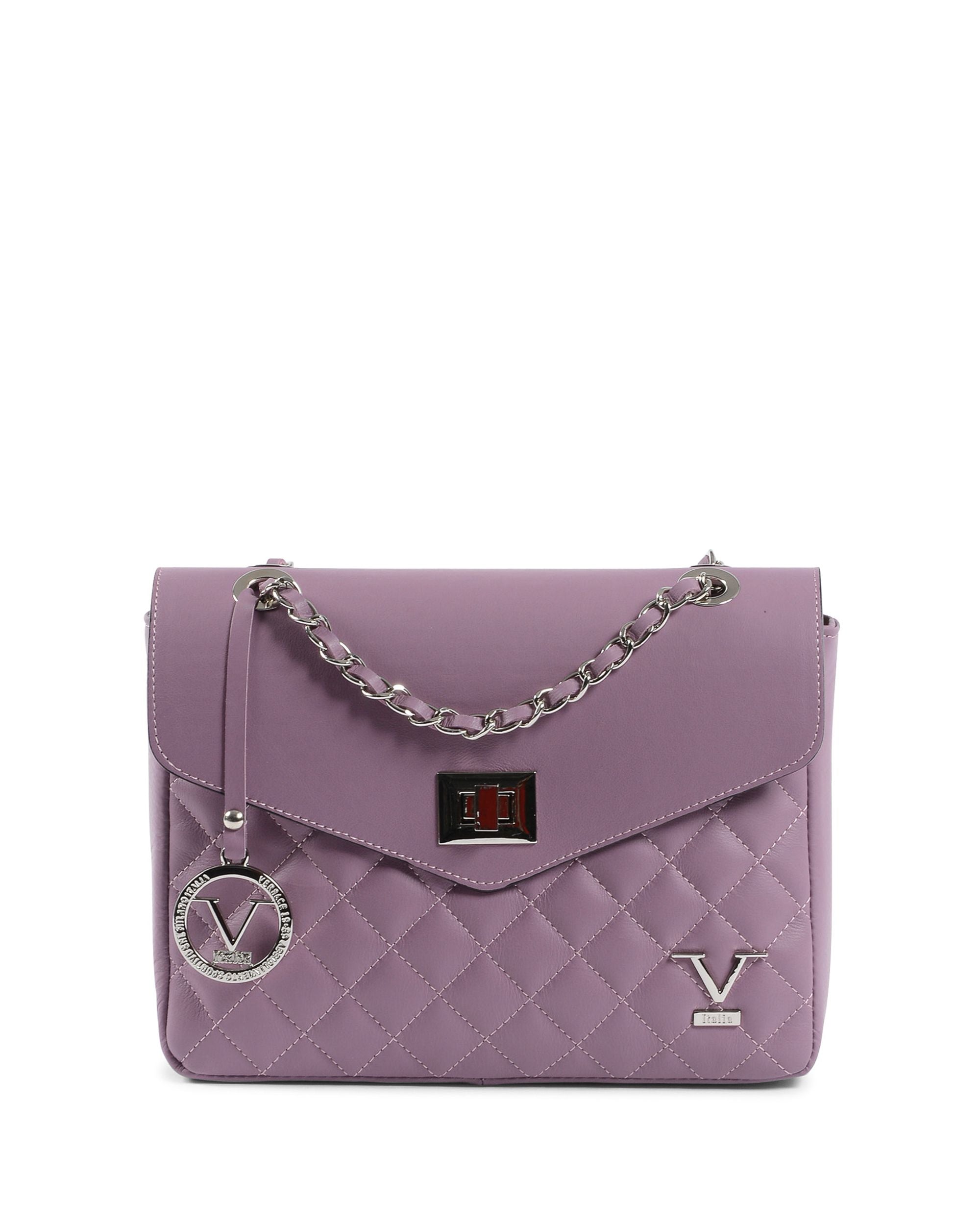 V Italia Womens Handbag Violet V024-S SAUVAGE MALVA