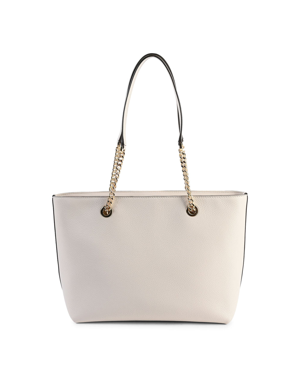 Michael Kors Bolso tote mediano con cadena y cremallera delantera 35F2GTTT2L LT CREAM