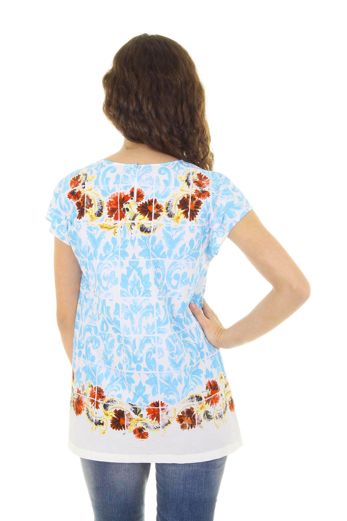 Top Dolce & Gabbana de manga corta para mujer F7Q08T FP5J6 X0800