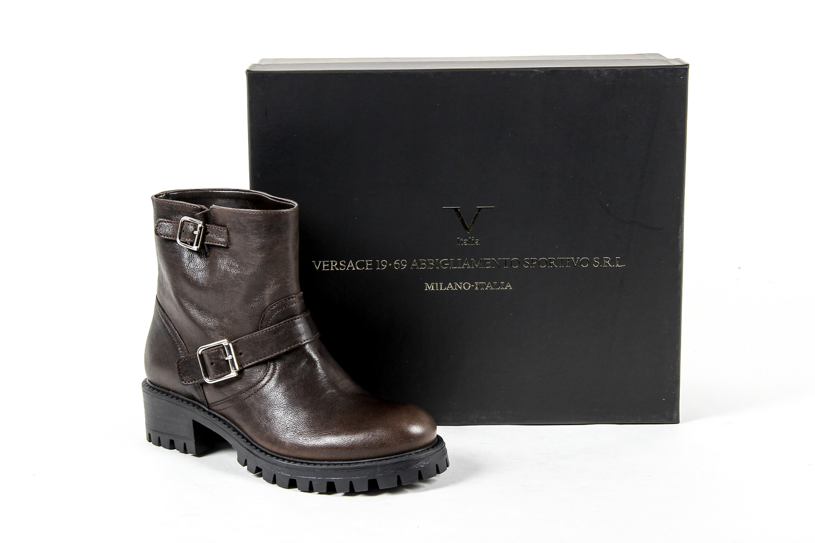 V 1969 Italia Womens Short Boot Brown AMALFI