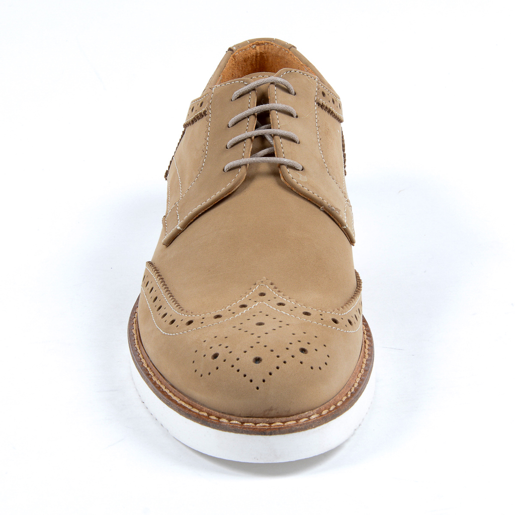 V 1969 Italia - Zapatos Oxford Brogue para hombre color topo PEDRO