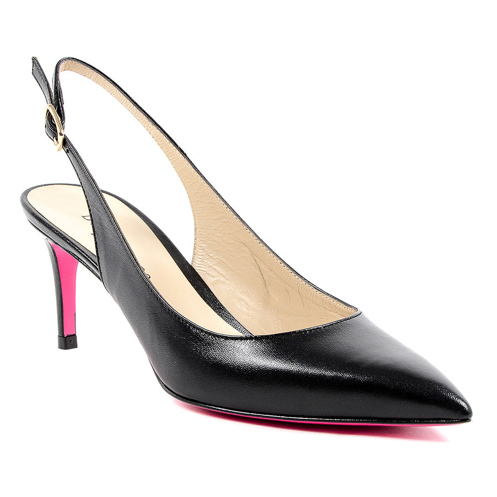 Ciao Bella - Zapatos de salón negros con tira trasera
