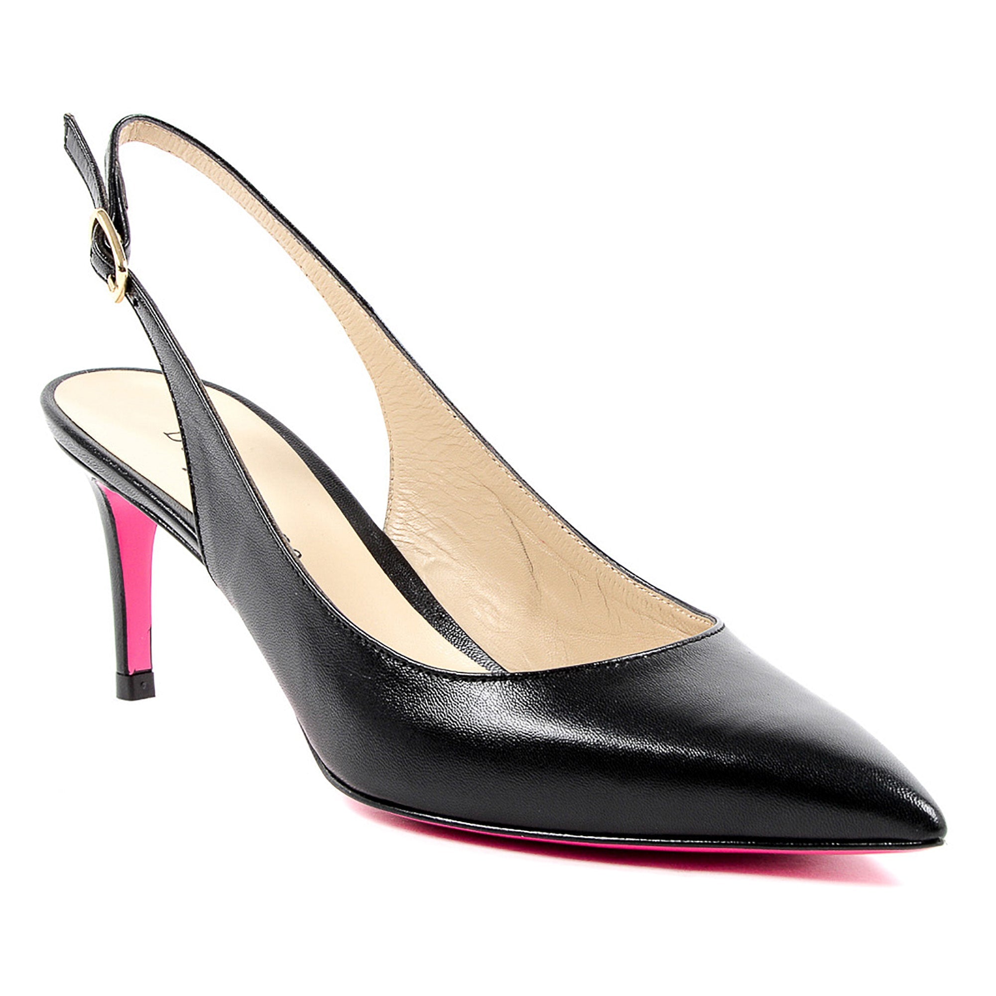 Ciao Bella - Zapatos de salón negros con tira trasera