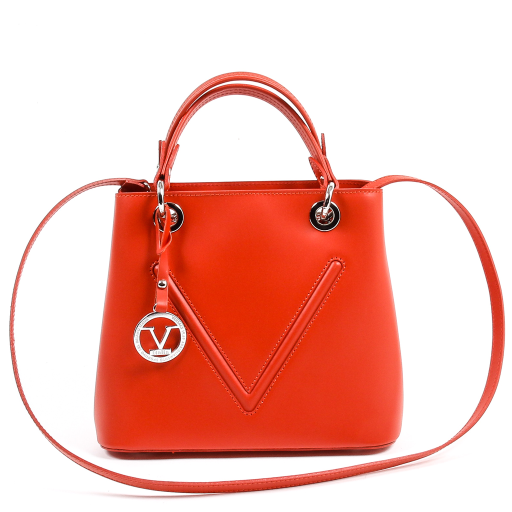 Bolso de mano para mujer V 1969 Italia V004-S RUGA ROSSO