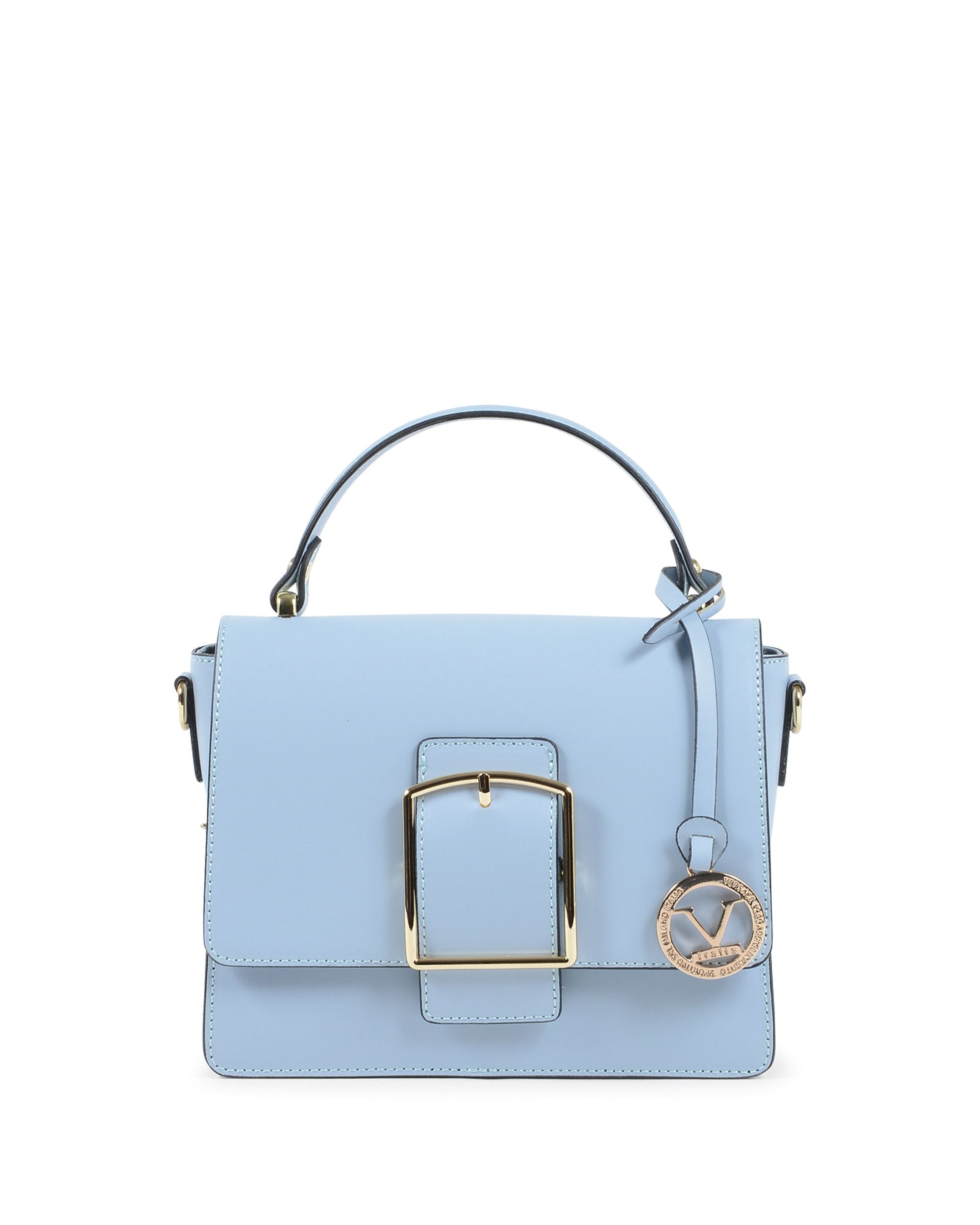 Bolso de mano para mujer V Italia azul claro V505 52 RUGA CIELO